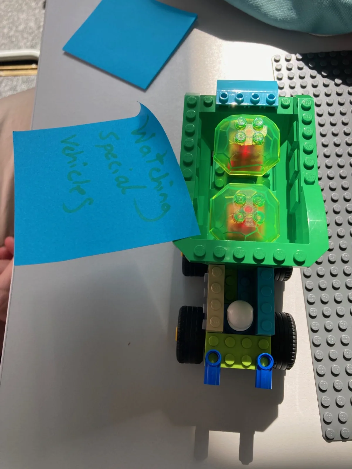 A Dachser LEGO® Serious Play® model labelled as a special vehicle