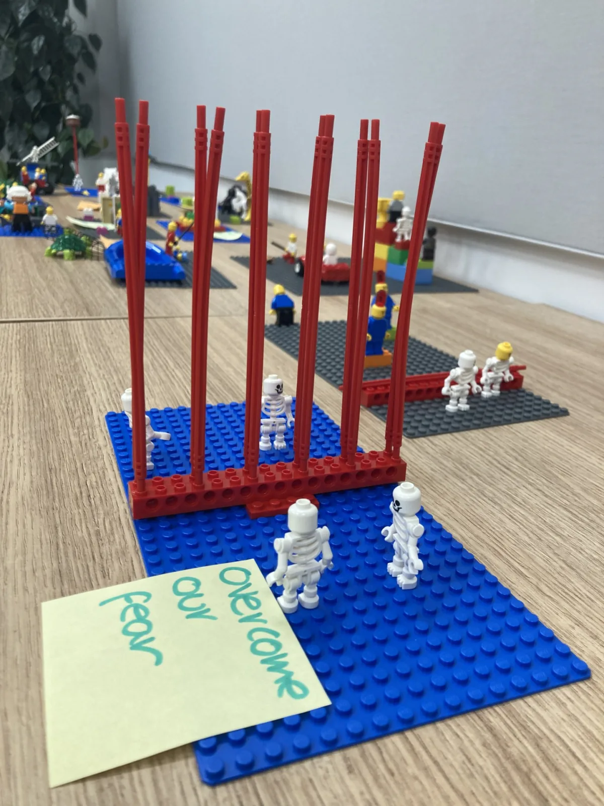 A Finlays LEGO® Serious Play® model representing overcoming fear
